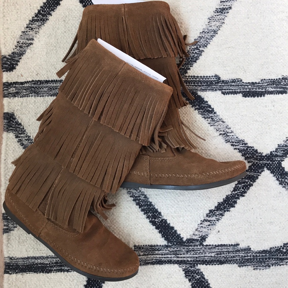 Minnetonka Fringe Boots